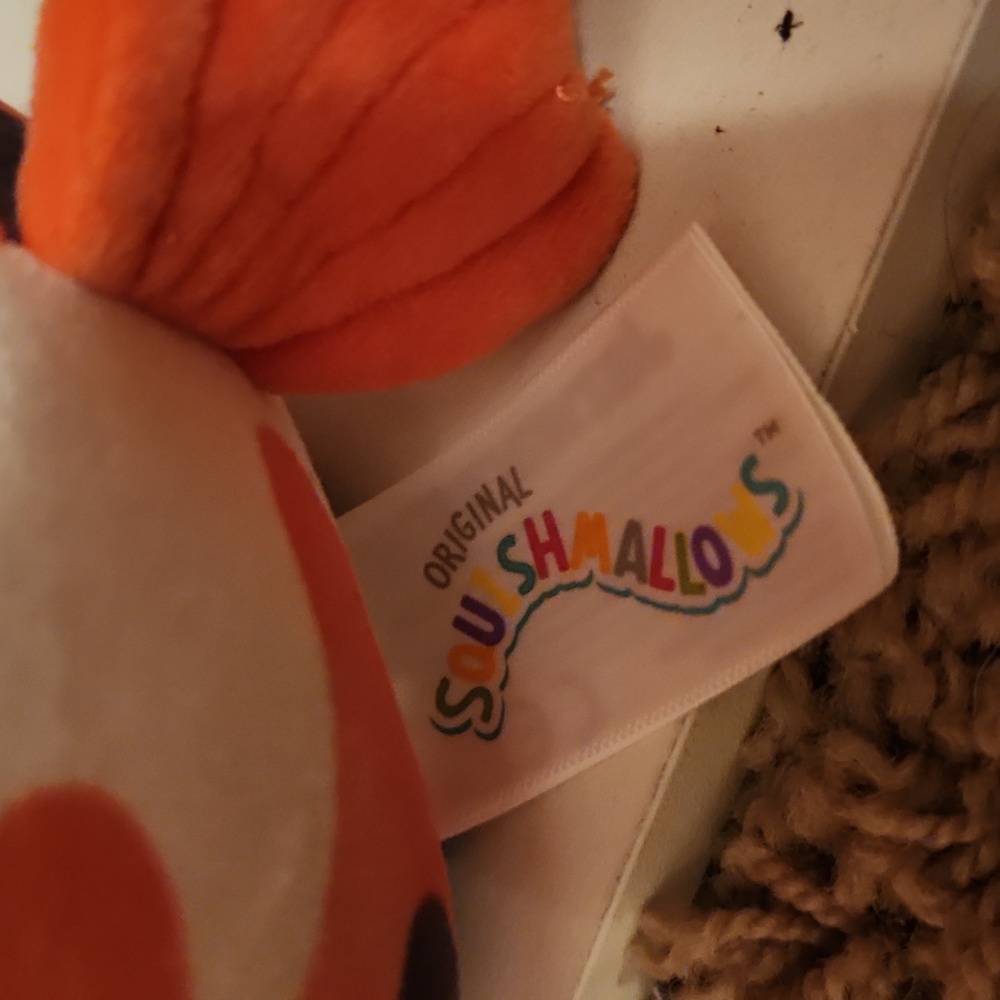 Squishmellow Cute Small Orange and White Koi Fish Plush Toy - Picture 3 of 7